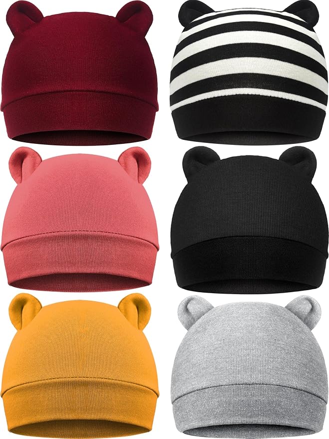 Geyoga Pieces Newborn Baby Hat Bear Ears by Geyoga