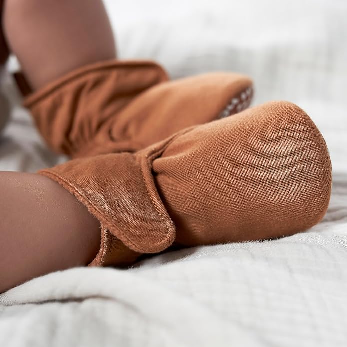 Gerber Baby Fleece Lined Wrap Fasten Non Skid Soft Slipper Booties - Image 5