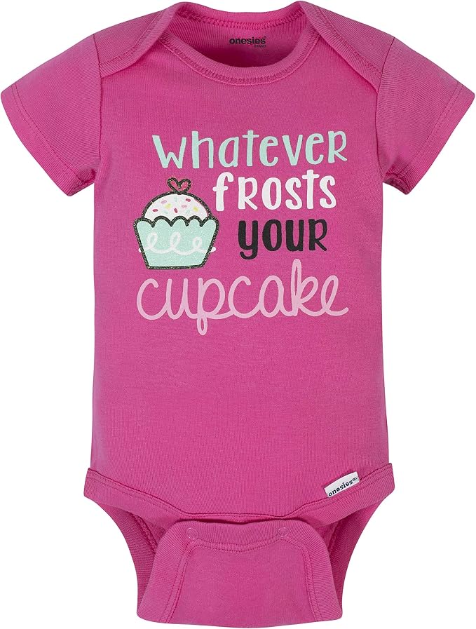 Onesies Brand Baby Girls' 8-pack Short Sleeve Mix & Match Bodysuits - Image 2