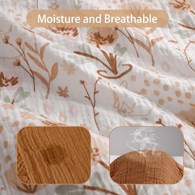 GLLQUEN BABY Muslin Swaddle Blankets - Image 3
