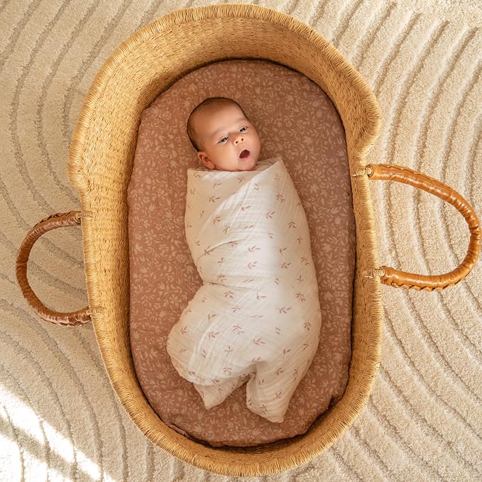 aden + anais 100% Organic Cotton Muslin Swaddle, Breathable Baby Blanket - Image 2