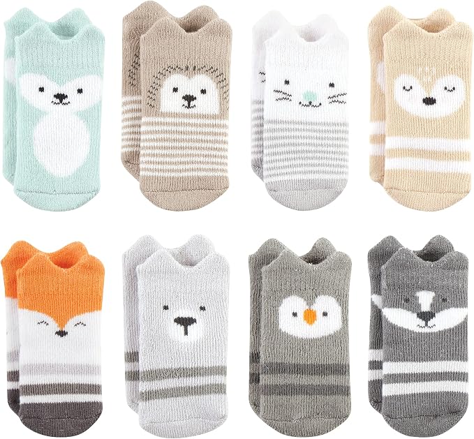 Hudson Baby Baby 8-pack Cotton Rich Newborn and Terry Socks by HudsonBaby