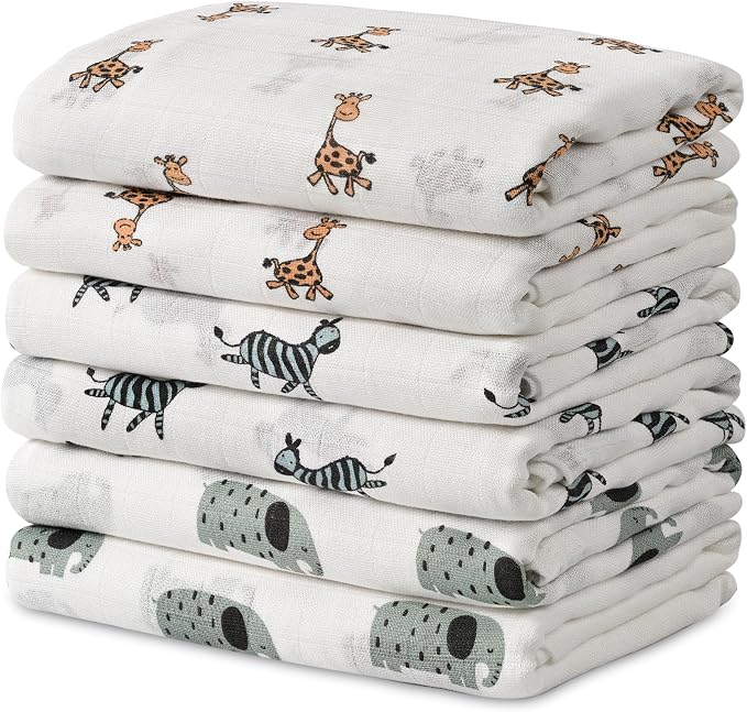 GLLQUEN BABY Receiving Blankets Muslin Swaddle Blanket by GLLQUENBABY