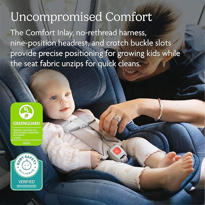 UPPAbaby Rove Convertible Car Seat - 2-in-1 Rear + Forward Facing - Quick + Secure 3-Step Install - Intuitive Safety Technology + Comfort Features - Cup Holder Included - Jake (Black Mélange)