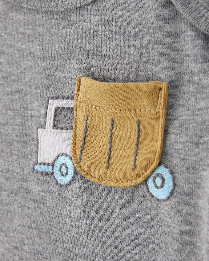 Carter's Baby Boys 5-Pack Original Short Sleeve Bodysuits - Image 6