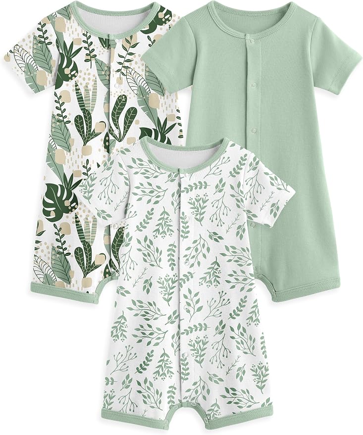 Yoofoss Baby Boy Romper 0-18 Months 100% Organic Cotton Newborn Summer Clothes by YOOFOSS