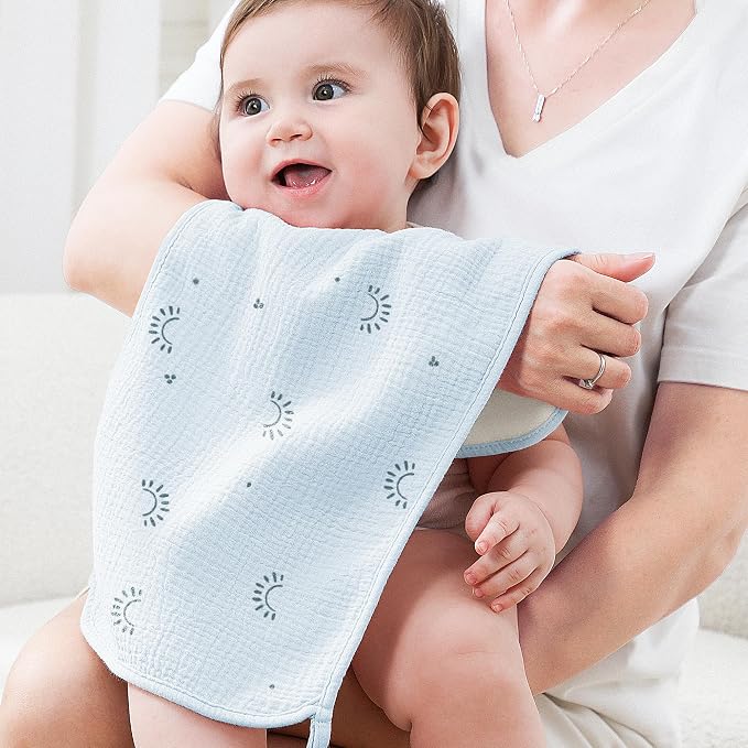 Susurration Muslin Burp Cloths, Soft Baby Burping Cloths - Image 5