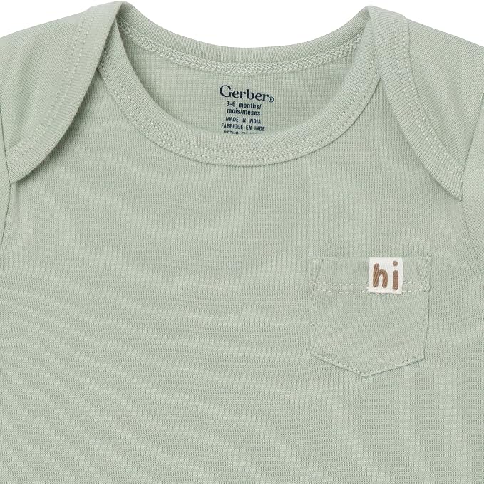 Gerber Baby Girls 4-Pack Short Sleeve Onesies Bodysuits - Image 7