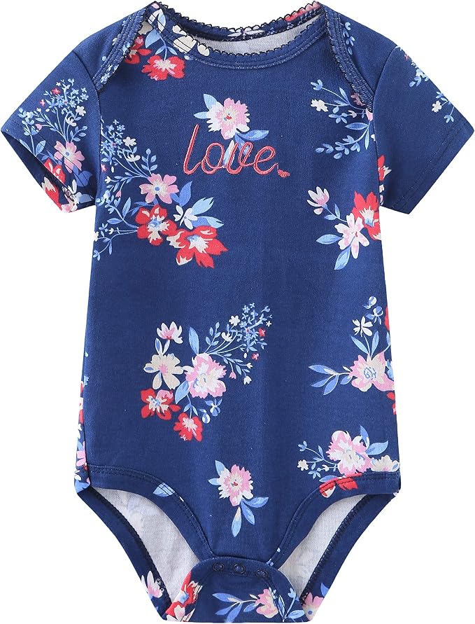 Kiddiezoom Newborn Baby Unisex Cotton One-Piece Bodysuits Baby Gift 5-Pack Baby - Image 4