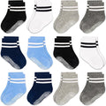 GRPSKCOS Baby Socks Non Slip 12 Pairs Toddler Anti Skid Socks by GRPSKCOS