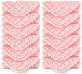 Muslin Burp Cloths 100% Cotton Large 20''x10'' Extra Soft and Absorbent Baby Wash Cloths Spit Up Rags - Baby Burping Cloth for Boys Girls Items(12 Pack Pink)