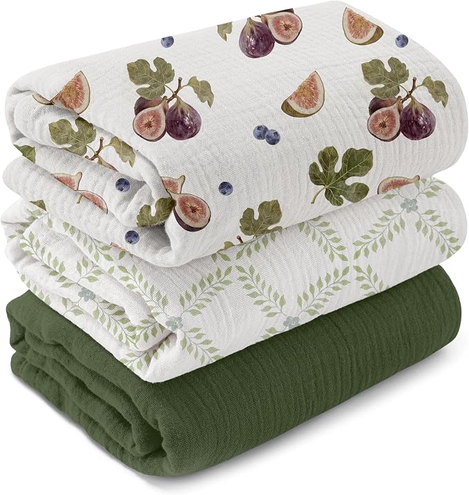 GLLQUEN BABY Muslin Swaddle Blankets by GLLQUENBABY
