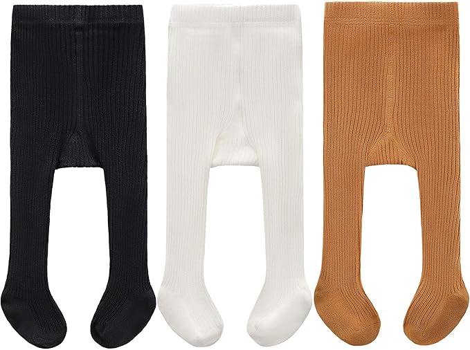 CECORC Baby Girls Tights Toddler Cable Knit Leggings Thick Cotton Infant Stockings Pantyhose 1-10T