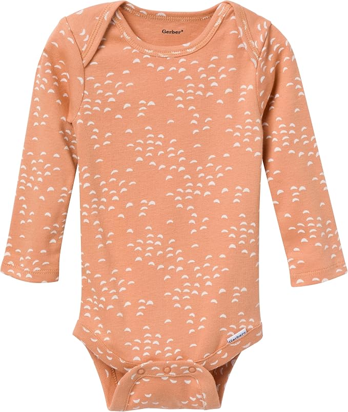 Gerber Baby Girls' 6-pack Long-sleeve Onesies Bodysuits - Image 5