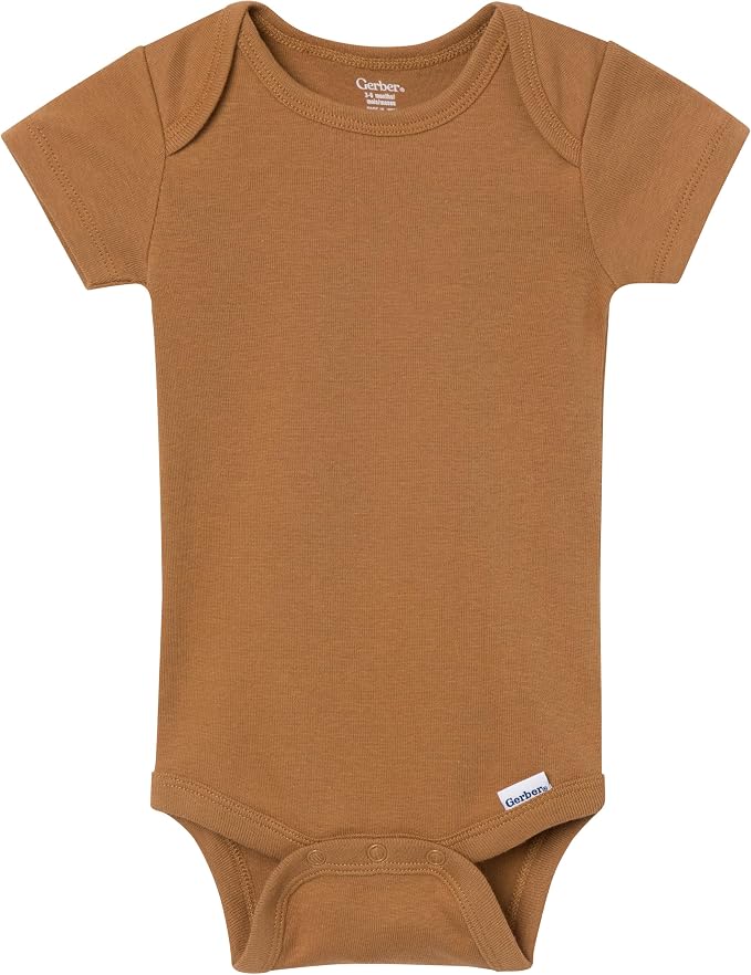 Gerber Baby Boys & Girls 5-Pack Solid Onesies Bodysuits - Image 7