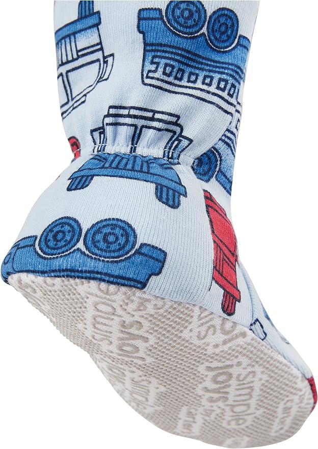 Simple Joys by Carter's Baby Boys 3 pack Snug Fit Footed Cotton Pajamas - Image 3