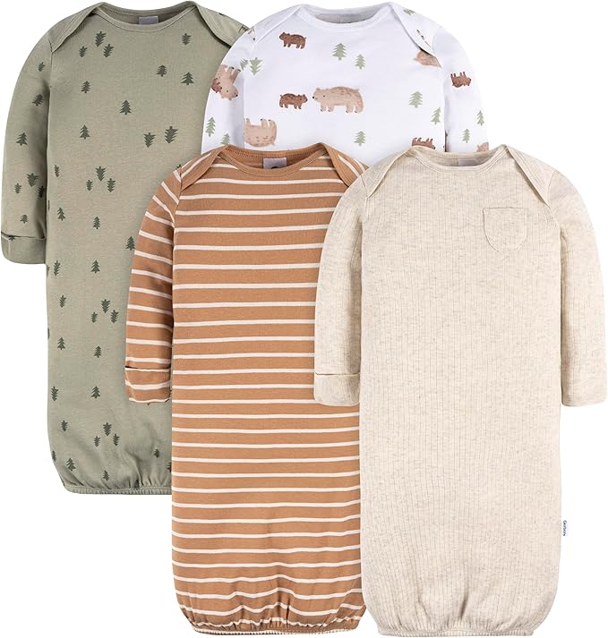 Gerber Baby Boys 4-Pack Sleeper Gown by Gerber