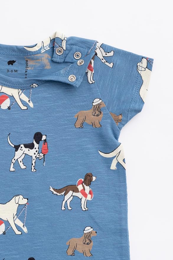 monica + andy Slub Shorty Romper, 100% Organic Baby Clothes - Image 6