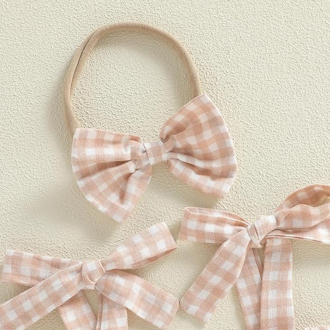 Newborn Baby Girl Summer Clothes Plaid Ruffle Bodysuits Onesie Infant Girl - Image 4