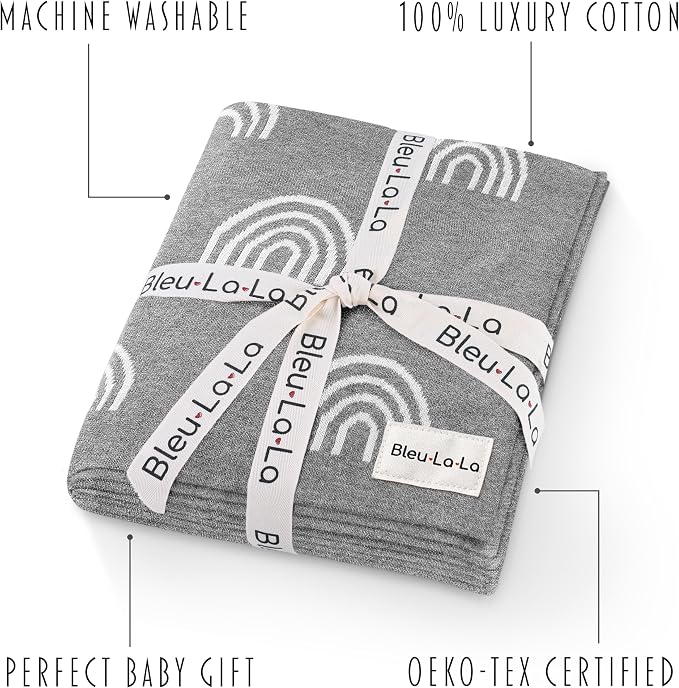 Gender Neutral Receiving Blanket 100% Cotton Buttery Soft Cozy Receiving - Image 3