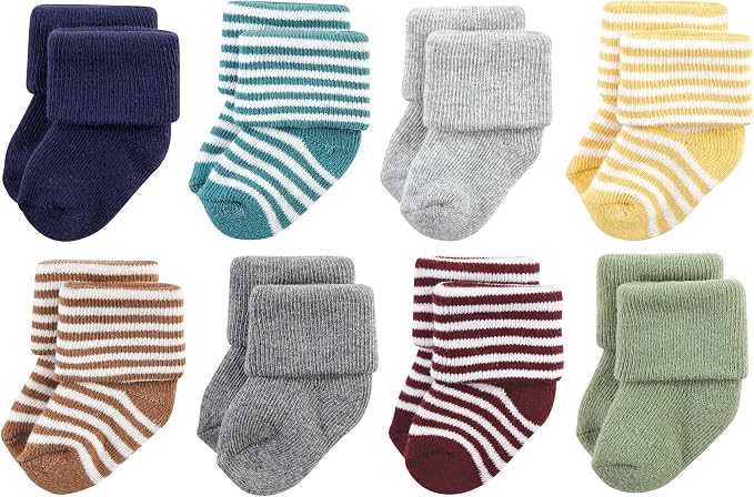 Hudson Baby Baby 8-pack Cotton Rich Newborn and Terry Socks by HudsonBaby