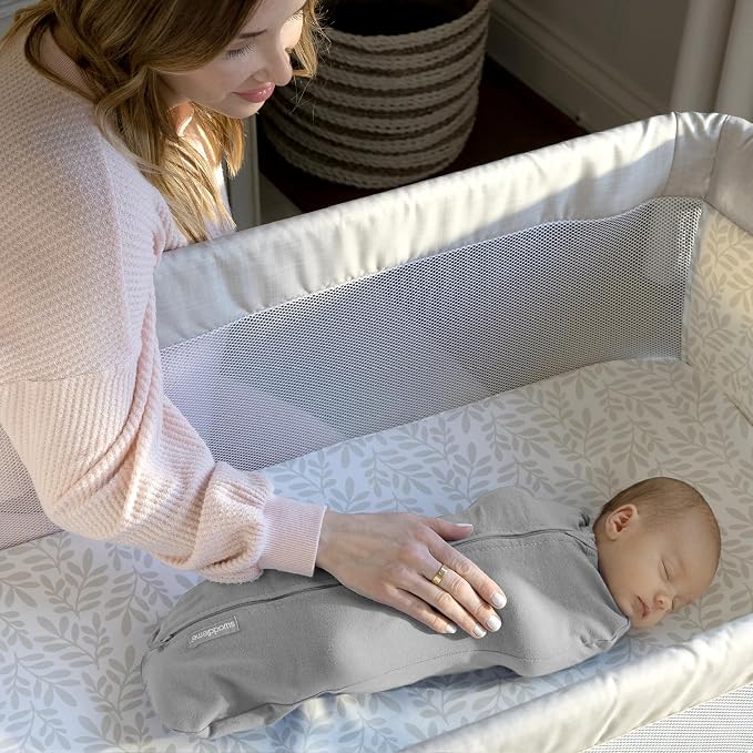 SwaddleMe by Ingenuity Compression Baby Swaddle Pod, Two-Way Zipper - Image 11