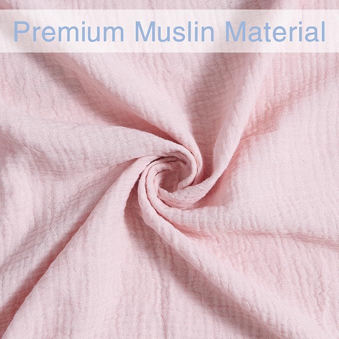Meracorallo Muslin Swaddle Blanket, 100% Cotton Receiving Blanket - Image 5
