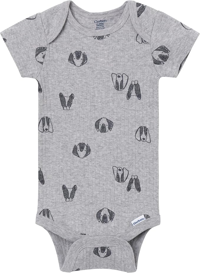 4-Pack Baby Boys Dino Blues Short Sleeve Onesies® Bodysuits - Image 2