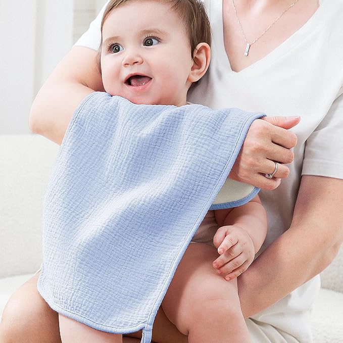 Susurration Muslin Burp Cloths, Soft Baby Burping Cloths - Image 5