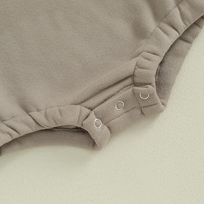 VISGOGO Newborn Infant Baby Boy Girls Oversized Romper Little Dude Sweater Onesie Coming Home Outfit Neutral Clothes