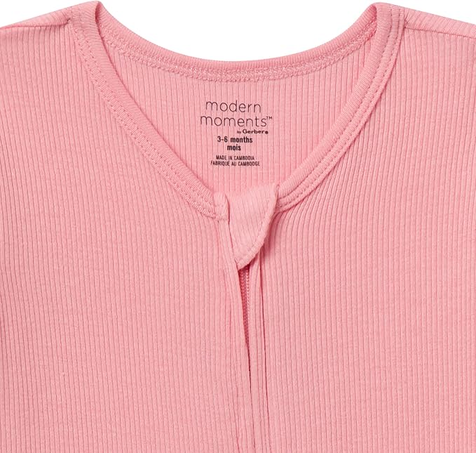 Modern Moments by Gerber Baby Viscose 2-pack Footless Tight Fitting Pajamas - Image 5