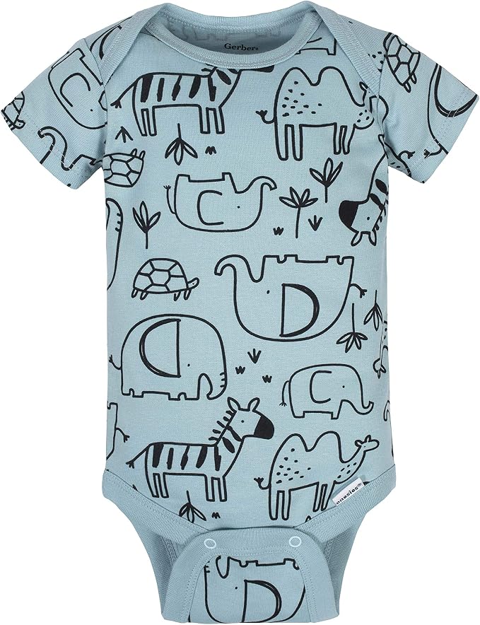 Gerber Baby Boys 8-Pack Short Sleeve Onesies Bodysuits - Image 3
