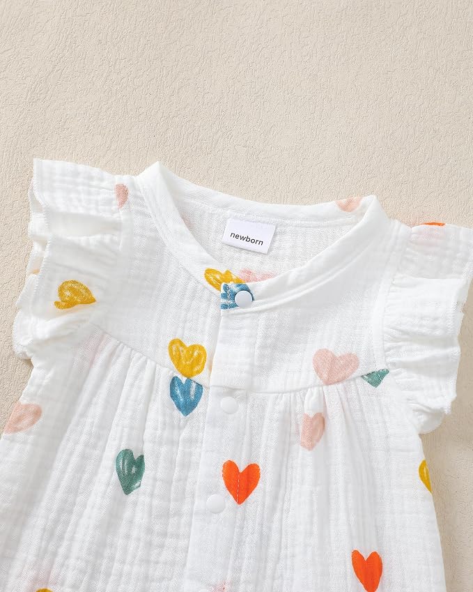Newborn Baby Girl Clothes Outfits One-Piece Romper Preemie-18Month | Cute Baby - Image 4