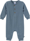 Modern Moments by Gerber Baby Henley Waffle Knit Romper by ModernMomentsbyGerber