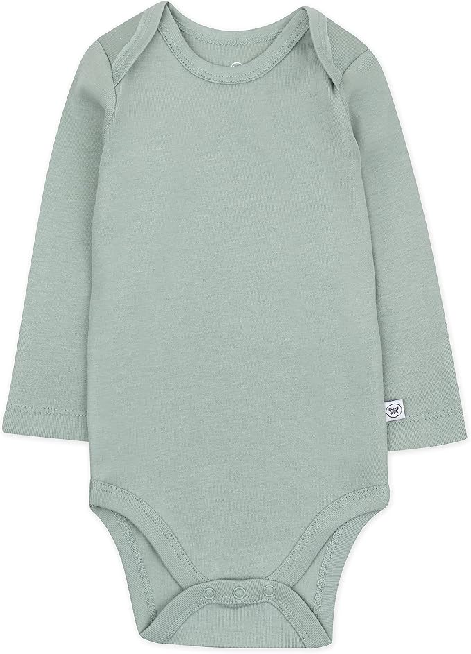 HonestBaby baby-girls 5-pack Long Sleeve Bodysuits One Piece 100% Organic Cotton - Image 4