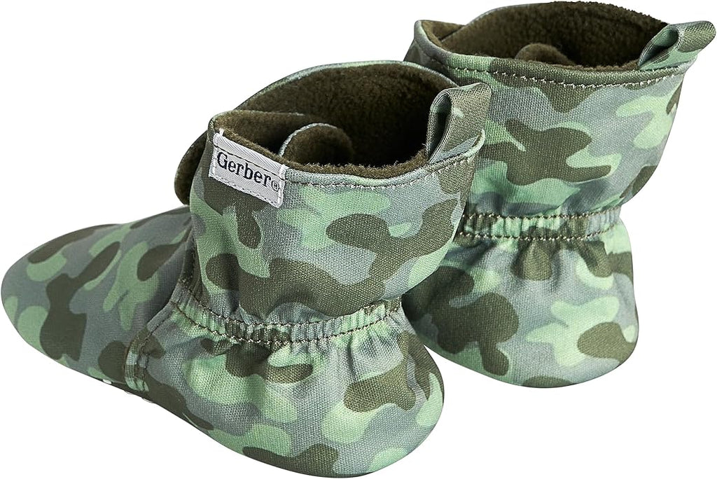 Gerber Baby Fleece Lined Wrap Fasten Non Skid Soft Slipper Booties - Image 3