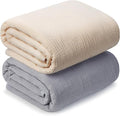 Muslin Swaddle Blankets for Newborn, 2 Pack Breathable Soft Receiving Blanket by GUNTAIL