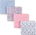 Hudson Baby Unisex Baby Cotton Flannel Receiving Blankets, Classic Floral by HudsonBaby