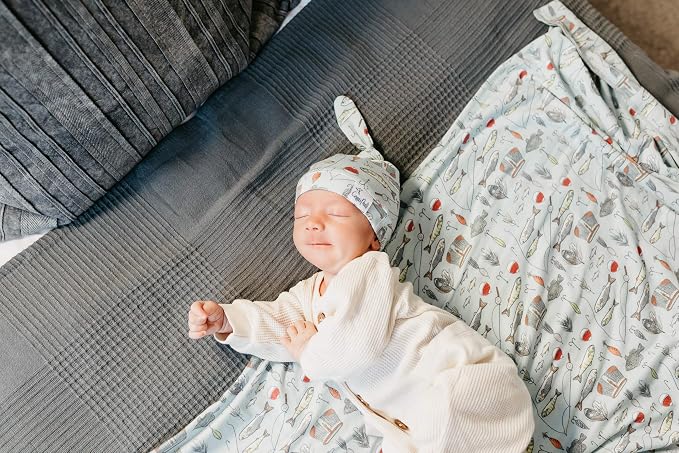 Copper Pearl Swaddle Blankets for Newborns | Soft Stretchy Receiving Blankets - Image 4