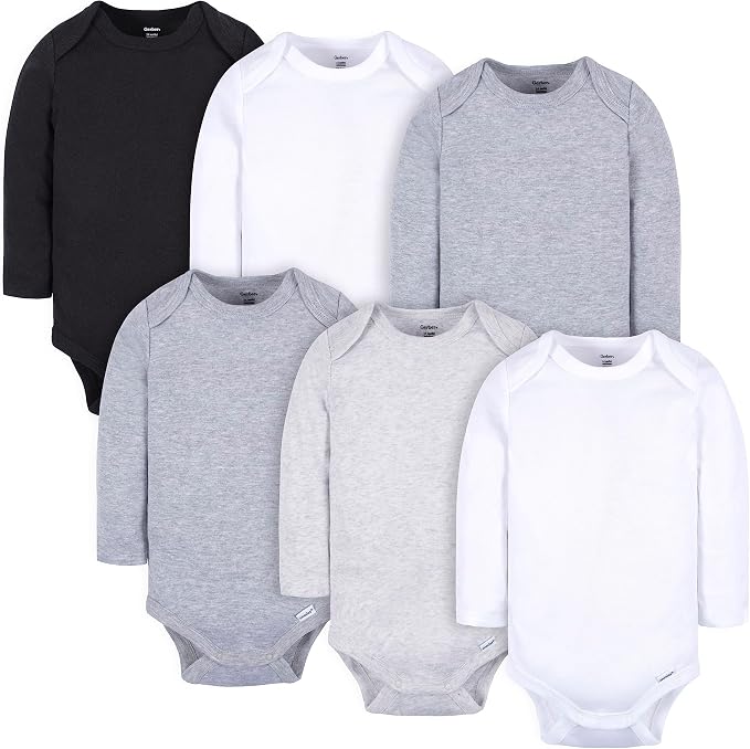 Gerber Baby 6 Pack Long-sleeve Onesies Bodysuit by Gerber