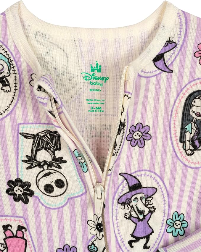 Disney Baby Girls' 2-Pack Footed Sleep N' Play Newborn to Infant - Image 5