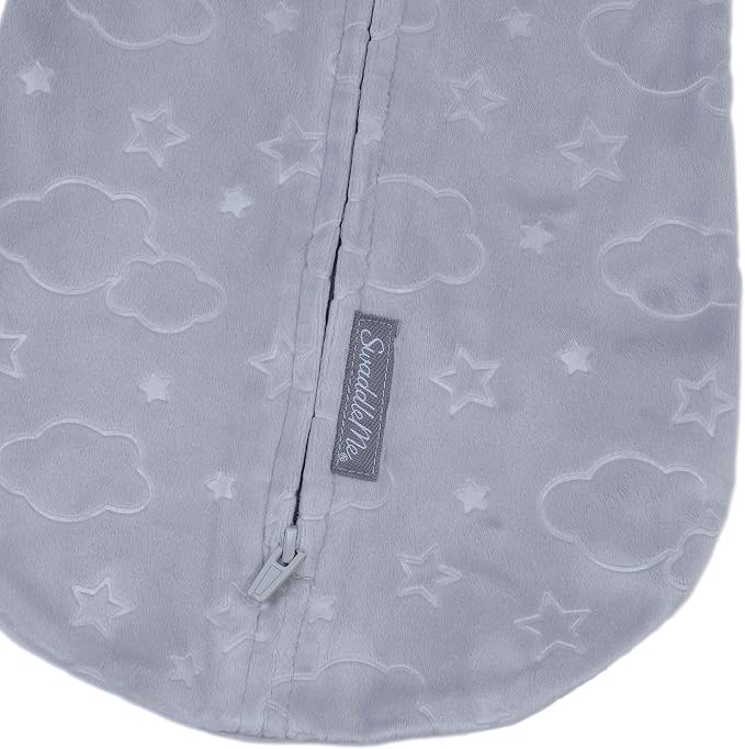 SwaddleMe by Ingenuity Compression Baby Swaddle Pod in Velboa, Two-Way Zipper - Image 14