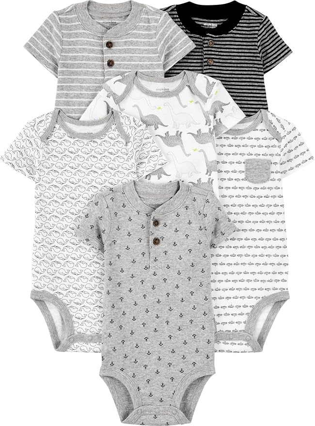 Simple Joys by Carter's Baby Boys 6-Pack Short-Sleeve Bodysuit by SimpleJoysbyCarters
