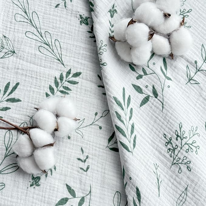 CREVENT 40''X40'' 100% Organic Cotton Muslin Baby Blanket - Image 7