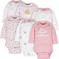 Gerber Baby Girls' 6-pack Long-sleeve Onesies Bodysuits by Gerber
