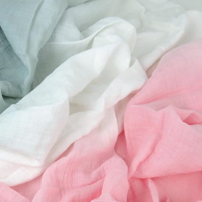 HonestBaby Organic Cotton Swaddle Blankets, One Size - Image 4
