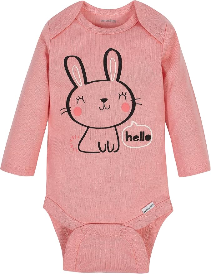 Onesies Brand Baby Boys & Girls 6-Pack Long Sleeve Bodysuits - Image 6