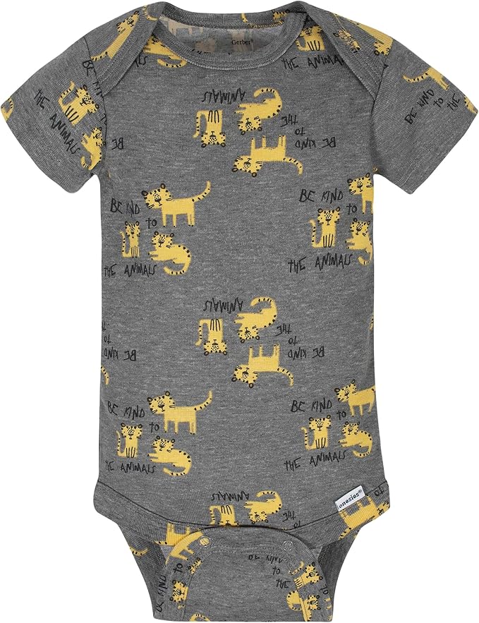 Gerber Baby Boys 8-Pack Short Sleeve Onesies Bodysuits - Image 3