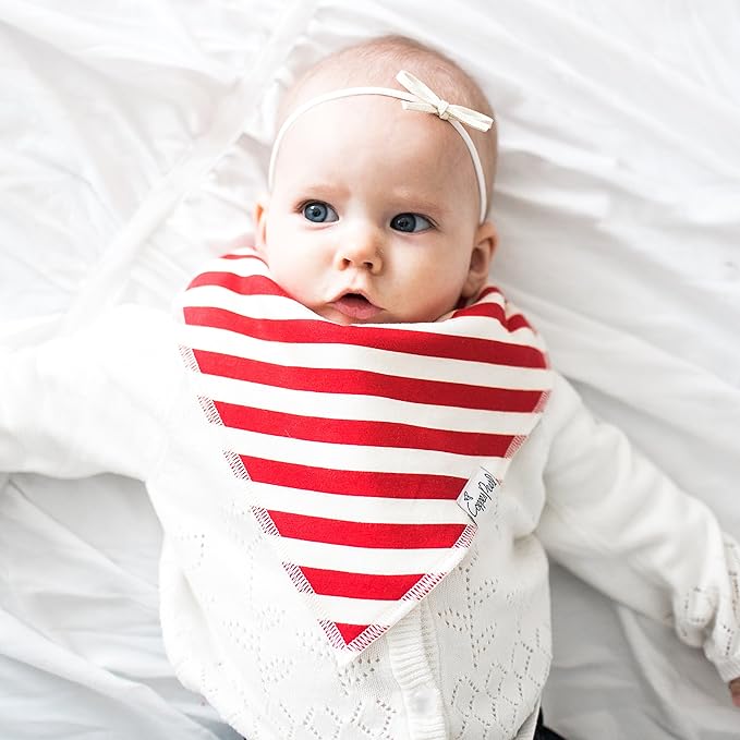 Copper Pearl Baby Bandana Drool Bibs for Drooling and Teething 4 Pack Gift Set Alpine, Soft Set of Cloth Bandana Bibs for Any Baby Girl or Boy, Cute Registry Ideas for Baby Shower Gifts