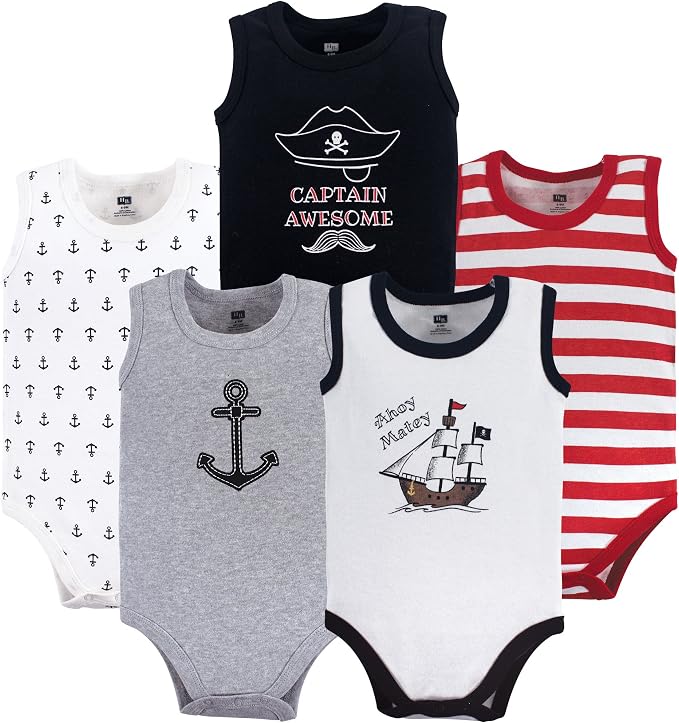 Hudson Baby Unisex Baby Cotton Sleeveless Bodysuits by HudsonBaby